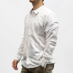 Chemise imprimee white blue cr-corneille-x12-wbl Homme CROSSBY