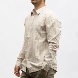 Chemise lin dark beige off white cr-lino-x12-dkb/ow Homme CROSSBY