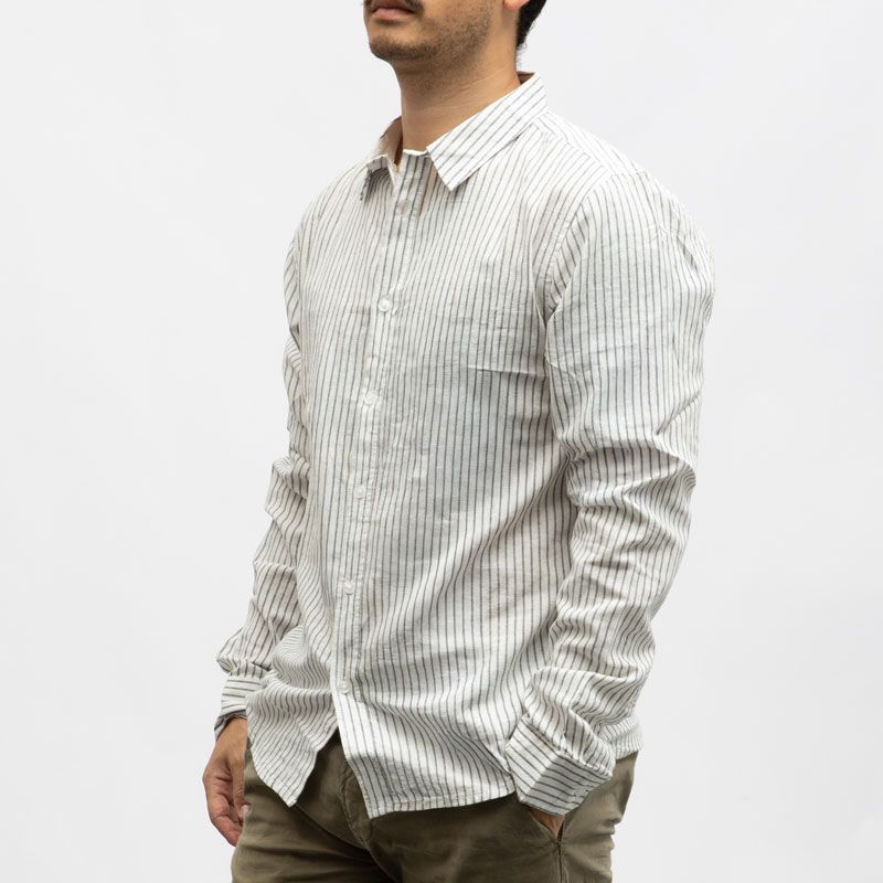 Chemise lin dark beige off white cr-lino-x12-dkb/ow Homme CROSSBY