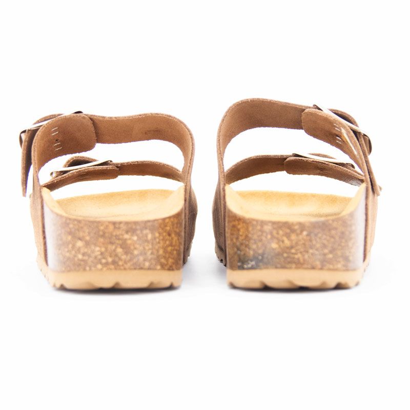 Mules double brides compensée en daim Femme I AM