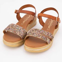 Sandales glitter avec bride à paillettes Femme CARLA TORTOSA