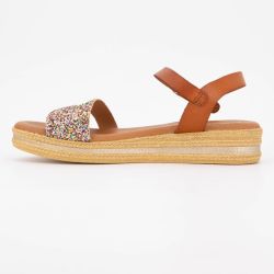 Sandales glitter avec bride à paillettes Femme CARLA TORTOSA