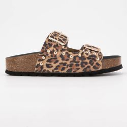 Mule suede leopardo 6497p/801 t36/41 Femme I AM