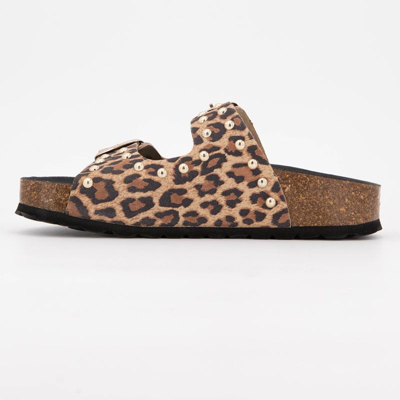 Mule suede leopardo 6497p/801 t36/41 Femme I AM