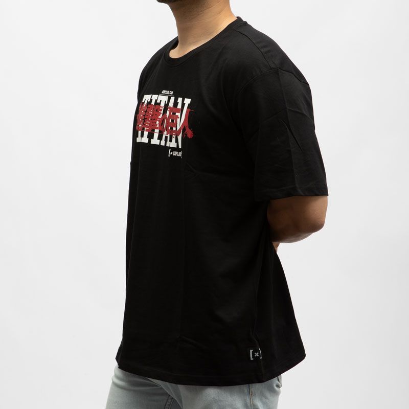 Tee shirt attack des titans capslab cl/aot1/1/tr/tit1 Homme ATTACK DES TITANS