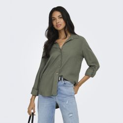 Chemise 3/4 oxford tan onlgoa 15363991 4478 Femme ONLY