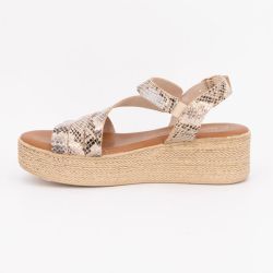 Sandale compensee cairon beige 38719 t36/41 Femme CARLA TORTOSA