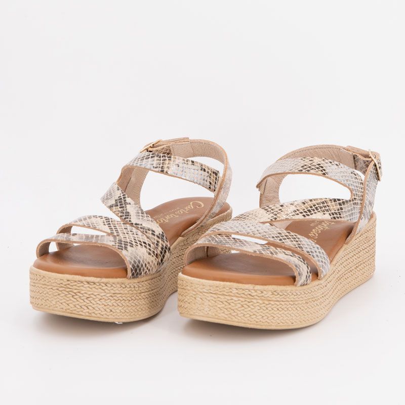 Sandale compensee cairon beige 38719 t36/41 Femme CARLA TORTOSA