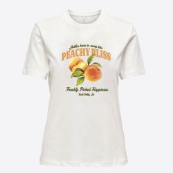 Tee shirt onlhenny cloud dancer peachy bliss 15327666 4539 Femme ONLY