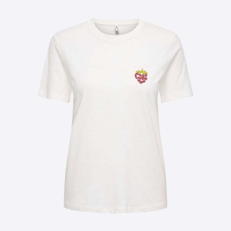 Tee shirt onlhenny cloud dancer self love 15327666 4539 Femme ONLY