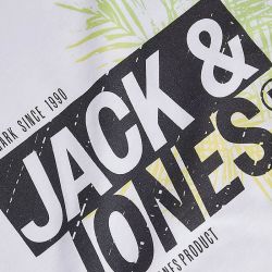 Tee shirt jwhjaxon castlerock 12298015 4502 Homme JACK & JONES