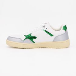 Basket white green dallas 05t9506w Femme DEELUXE 74