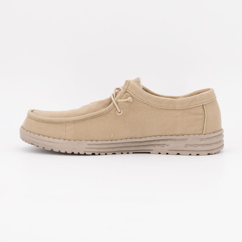 Chaussures bateau beige k52402 Homme NEW ONE