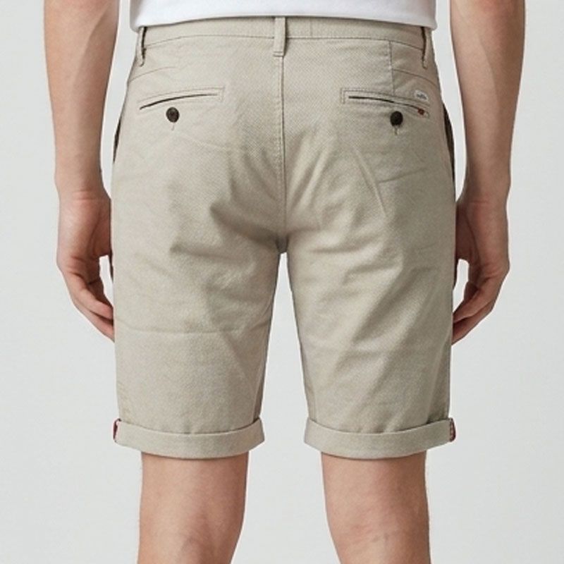 Bermuda chino beige cr-brad-x12-be Homme CROSSBY