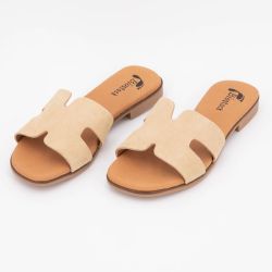 Mule serraje beige 3053 t36/41 Femme BIOSTOCK