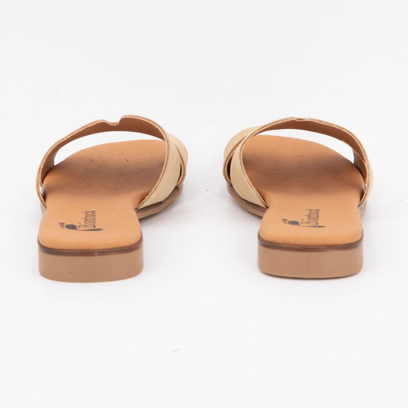 Mule serraje beige 3053 t36/41 Femme BIOSTOCK