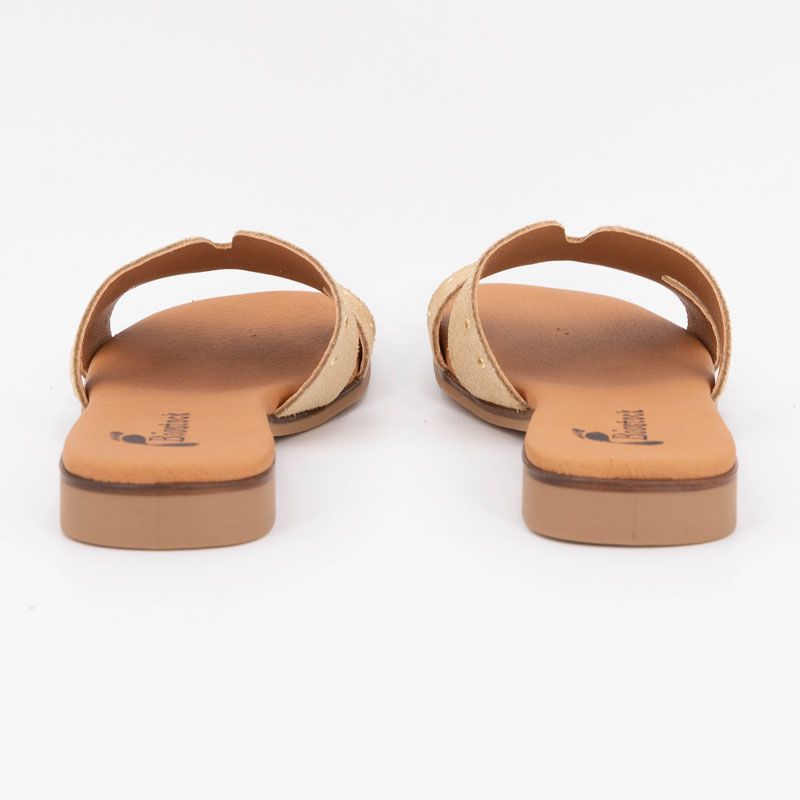 Mule serraje beige remaches 3054 t36/41 Femme BIOSTOCK