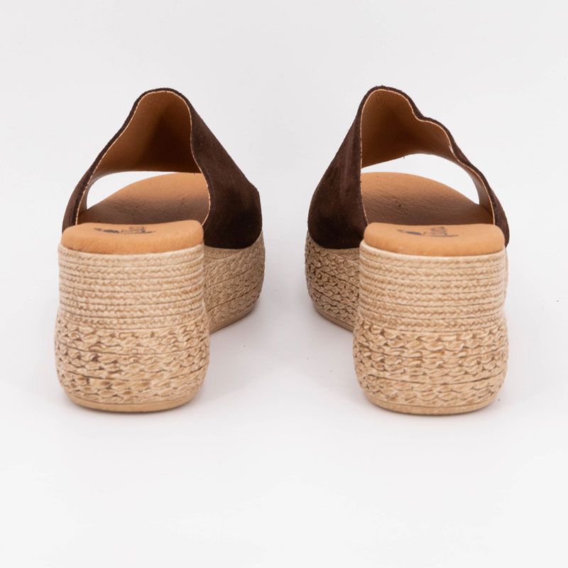 Mule compensee serraje marron 3767 t36/41 Femme BIOSTOCK