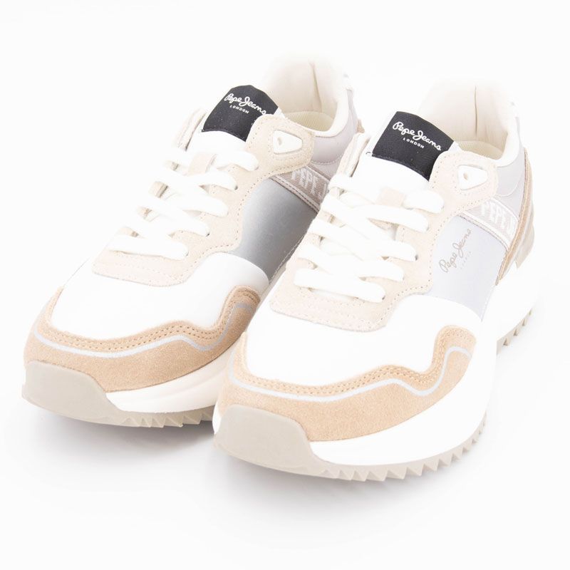 Basket stone beige kimi glam pls60042-836 t36/41 Femme PEPE JEANS