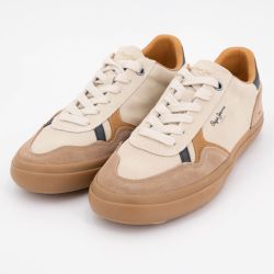 Basket chalk white travis retro m pms31053-837 t40/46 Homme PEPE JEANS