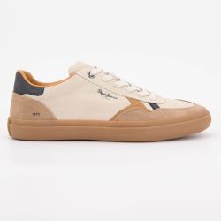 Basket chalk white travis retro m pms31053-837 t40/46 Homme PEPE JEANS