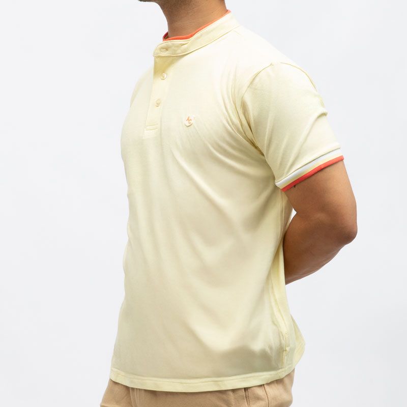 Polo mc light yellow ac251498 Homme AMERICAN COLLEGE