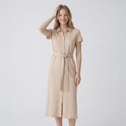 Robe longue polo noir flory 11420905e Femme LES TROPEZIENNES PAR M.BELARBI