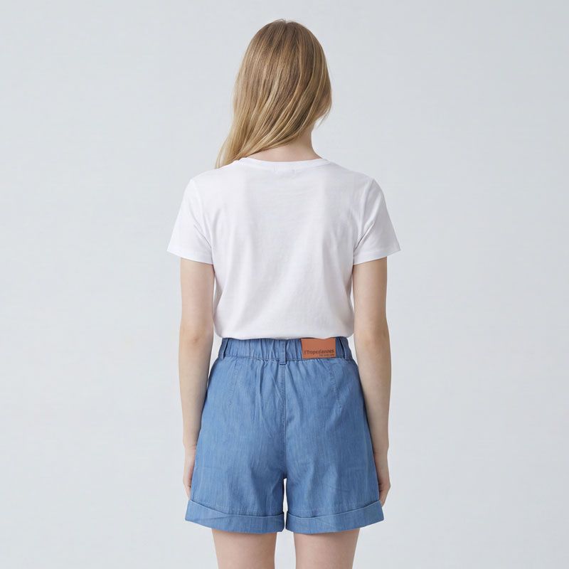 Short stone denim idewa 12720112a Femme LES TROPEZIENNES PAR M.BELARBI