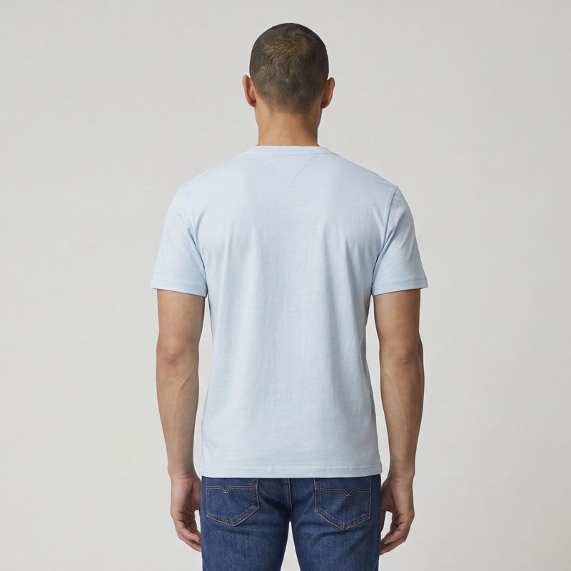 T-shirt logo brodé coton col ras de cou Homme TOMMY HILFIGER