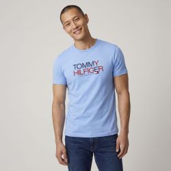 Tee shirt mc white mwomw42369 Homme TOMMY HILFIGER