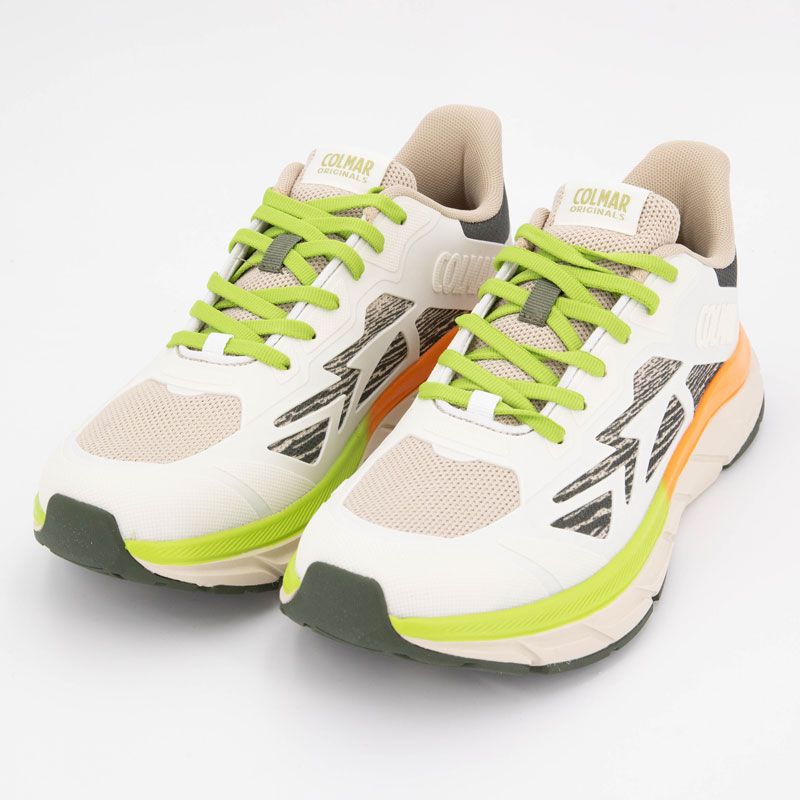 Basket urbantrail x2 next off white-m green-orange urbx2 n 153 t Homme COLMAR