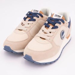 Basket authentic lt beige-blue denim-brown travis a 007 t40/46 Homme COLMAR