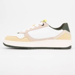 Basket white-warm gray-military green austin l 034 t40/46 Homme COLMAR