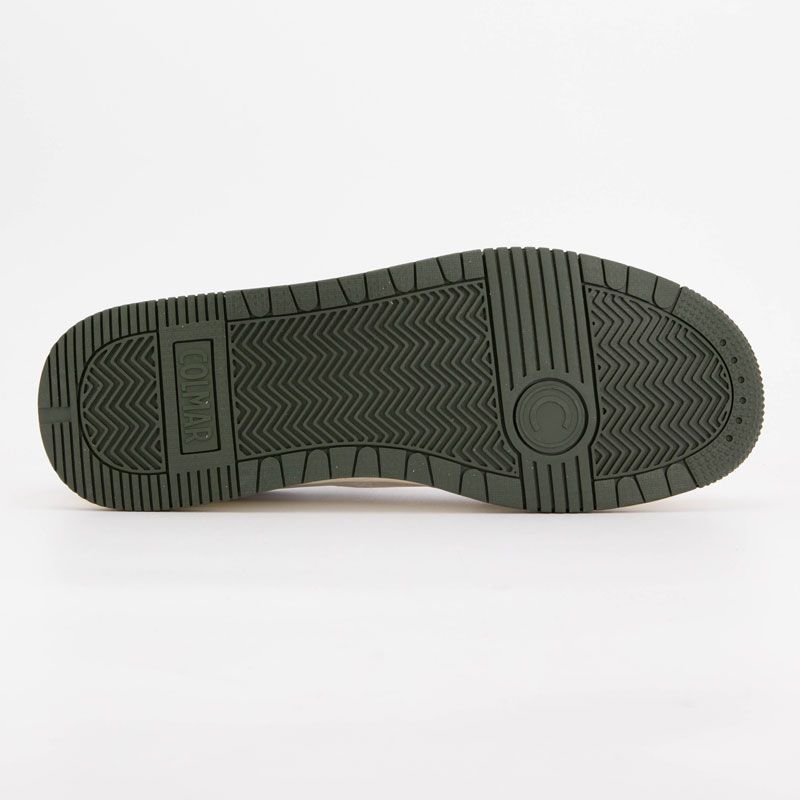 Basket white-warm gray-military green austin l 034 t40/46 Homme COLMAR