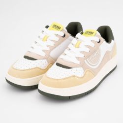 Basket white-warm gray-military green austin l 034 t40/46 Homme COLMAR