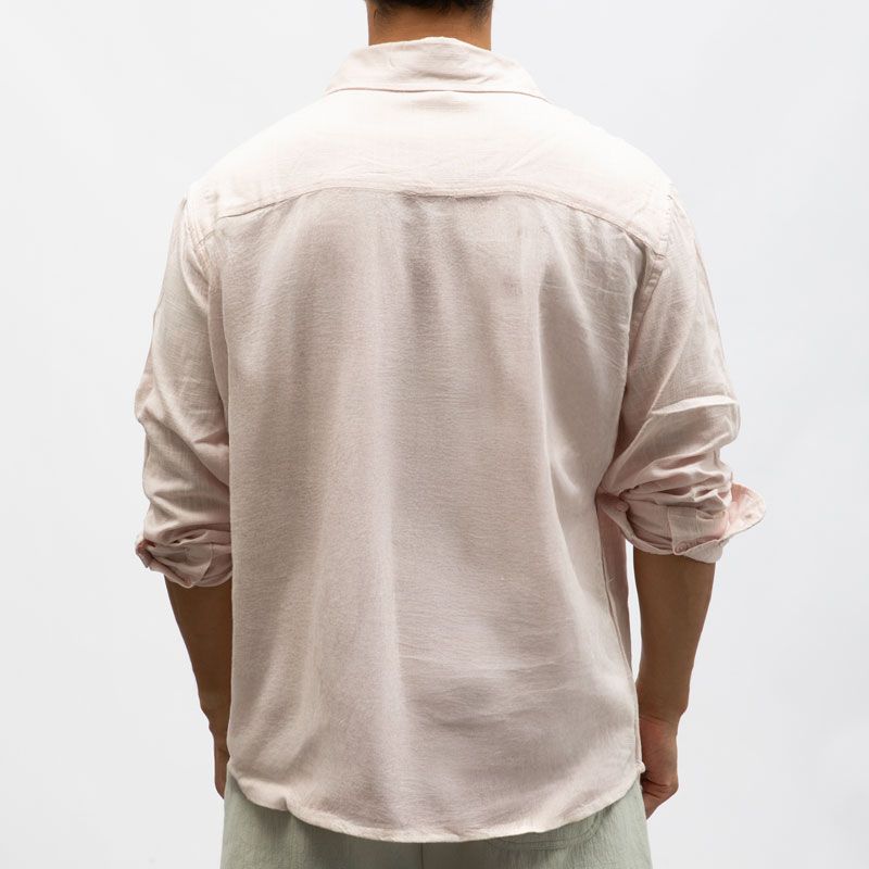 Chemise manches longues lin mélangé Homme PANAME BROTHERS