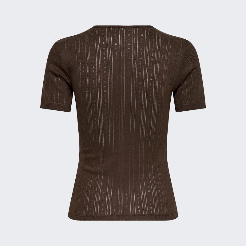Tee shirt jdysalsa chocolate brown 15352296 4624 Femme JDY