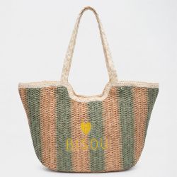 Sac paille kaki gp-js-p26037 Femme GERARD PASQUIER