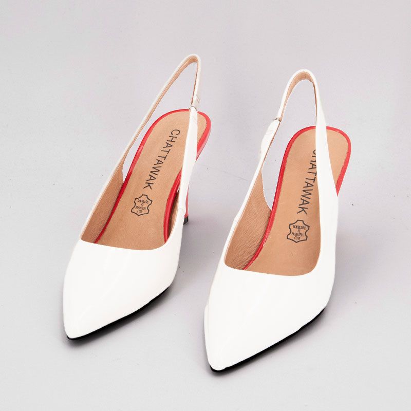 Escarpin blanc dorine t36/41 Femme CHATTAWAK