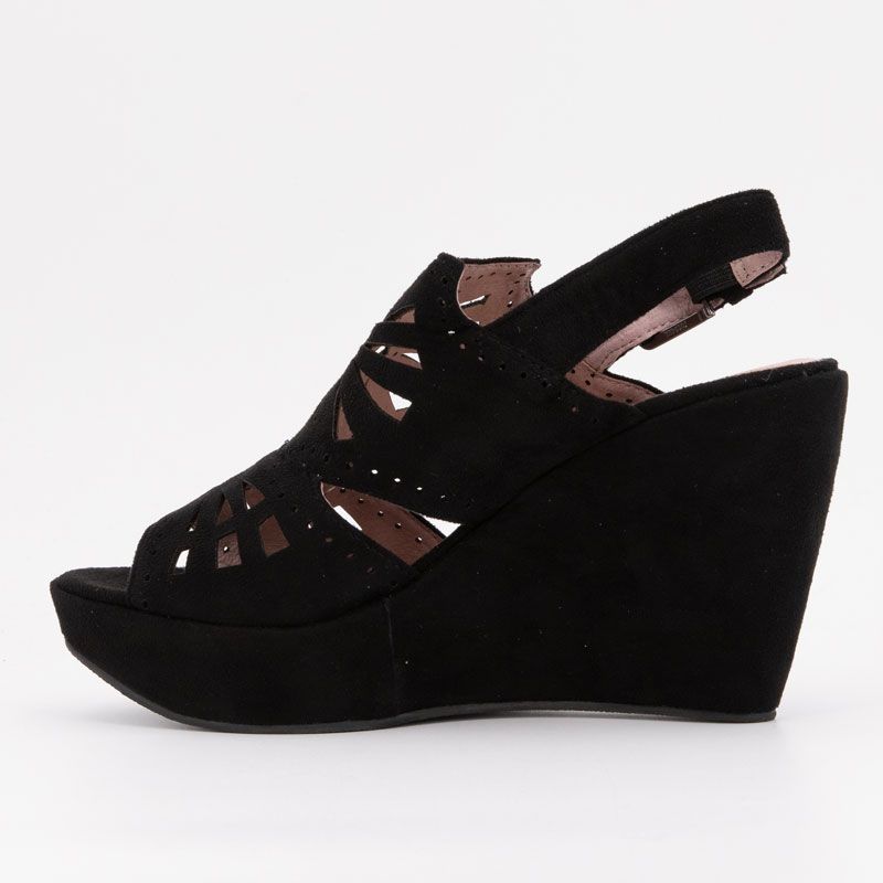 Sandale compensee noir liseron t36/41 Femme CHATTAWAK