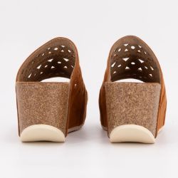 Mule compensee camel lavande t36/41 Femme CHATTAWAK