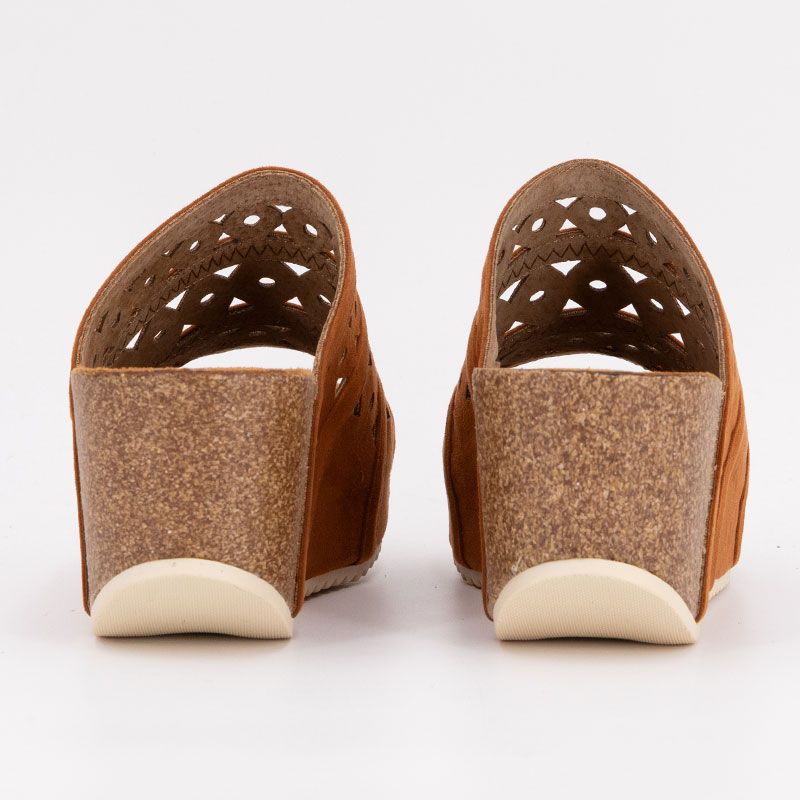Mule compensee camel lavande t36/41 Femme CHATTAWAK