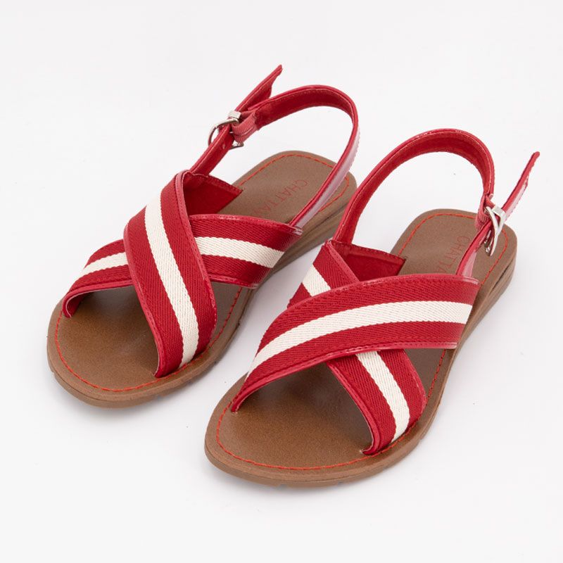 Sandale rouge tiffany t36/41 Femme CHATTAWAK