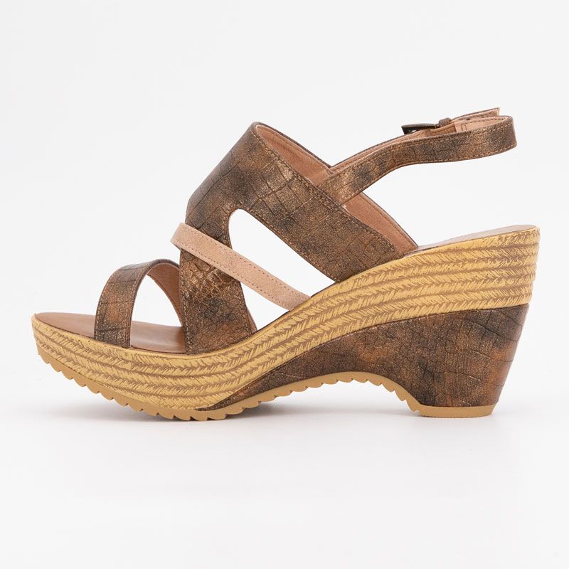 Sandale compensee bronze juliette t36/41 Femme CHATTAWAK