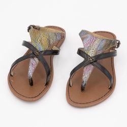 Sandale noir patou t36/41 Femme CHATTAWAK