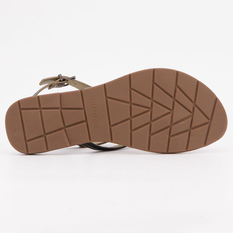 Sandale noir patou t36/41 Femme CHATTAWAK