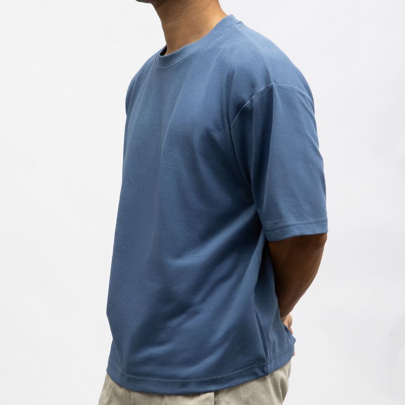 Tee shirt mc coton aqua micky-ds Homme PANAME BROTHERS