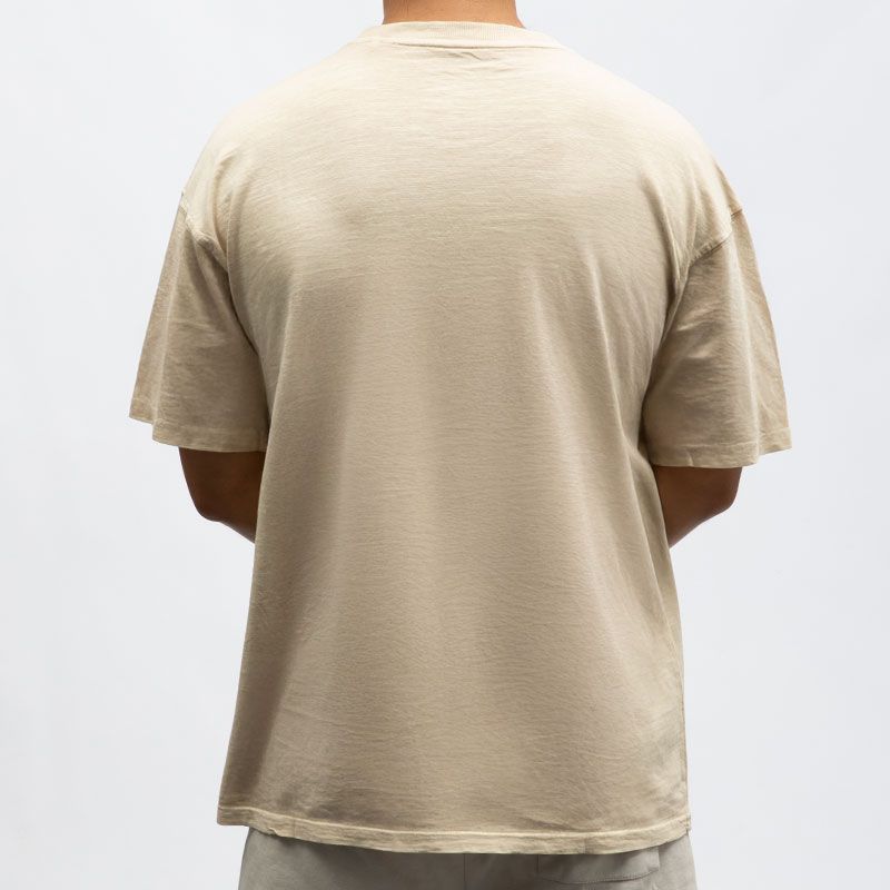 Tee shirt mc coton beige thomas-ds Homme PANAME BROTHERS