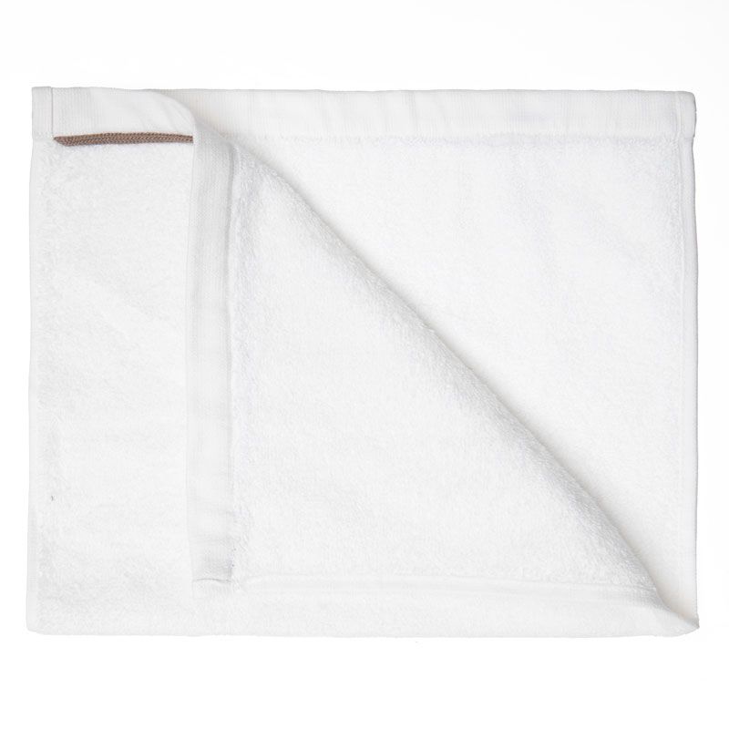 Serviette invite eponge blanc 30x50 serv30montecblan Mixte SUD ETOFFE