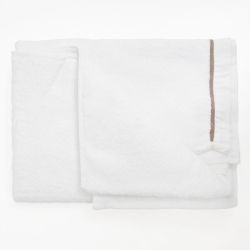 Serviette invite eponge blanc 70x140 serv70montecblan Mixte SUD ETOFFE